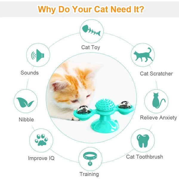 צעצוע חתול אינטראקטיבי רב שימושי אורטופדי