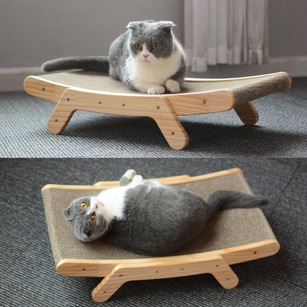 מיטת משחק לחתול מעץ